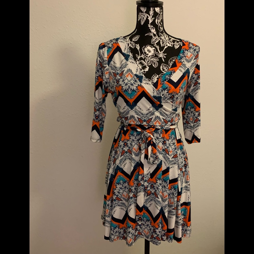 Multicolored Mini Dress